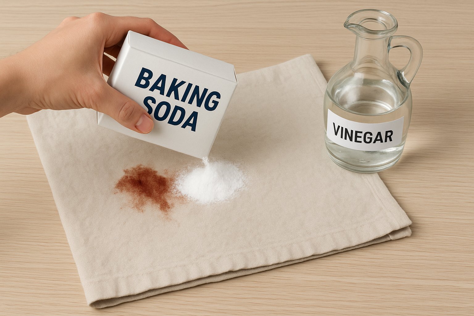 How to Remove Blood Stains Using Baking Soda and Vinegar